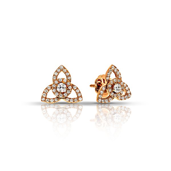 Золоті сережки-пусети з діамантами 0,45 карата Soul Diamonds BUH-7626