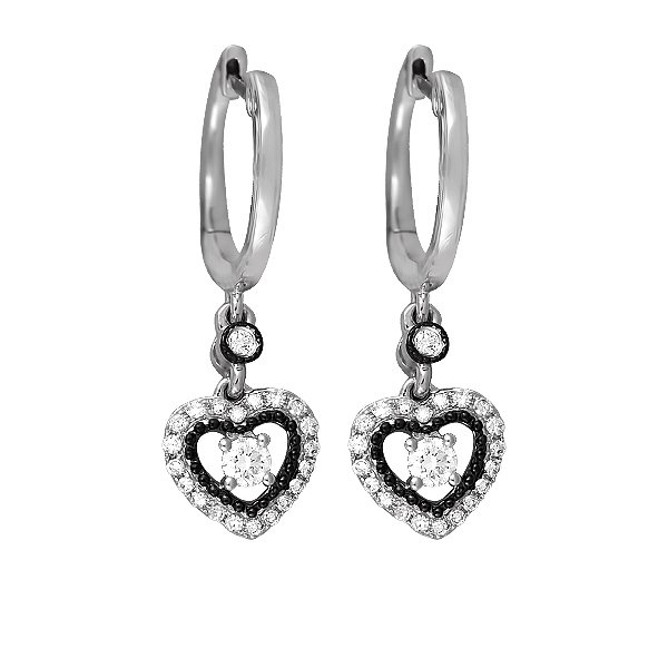 Сережки з білого золота з діамантами 0,3 карата Lurie Jewelry E49250AOS