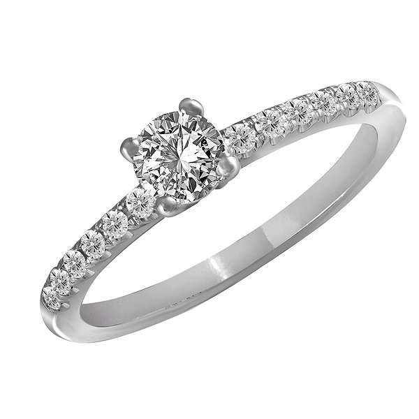 Кольцо для помолвки из белого золота с 13 бриллиантами 0,71 карата Soul Diamonds