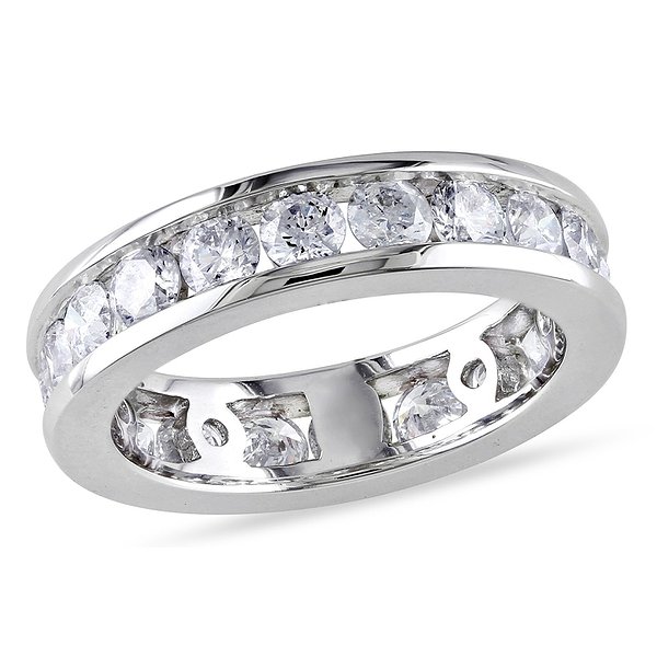 Обручальное кольцо из белого золота с бриллиантами 2 карата Soul Diamonds