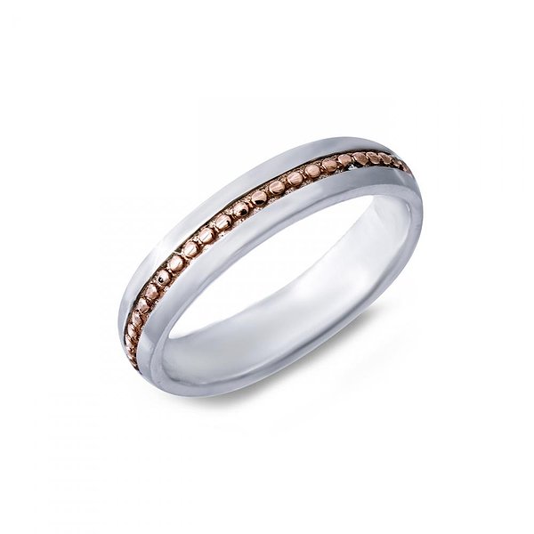 Срібна обручка американка з позолотою Lurie Jewelry