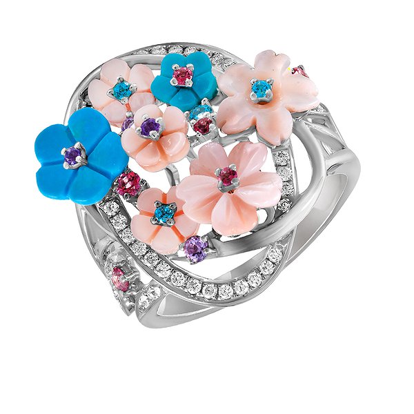 Кольцо из белого золота с бриллиантами 0,28 карата Lurie Jewelry 7R39715