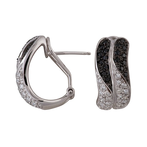 Сережки з білого золота з діамантами 1,11 карата Lurie Jewelry 5E5638