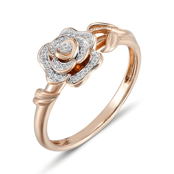 Золота каблучка з 35 діамантами Lurie Jewelry