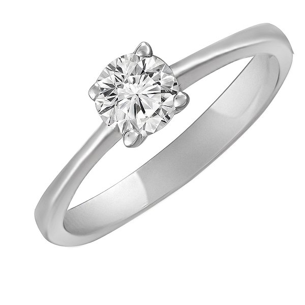 Каблучка на заручини з білого золота з діамантом 0,6 карата Soul Diamonds BUH-2435/60