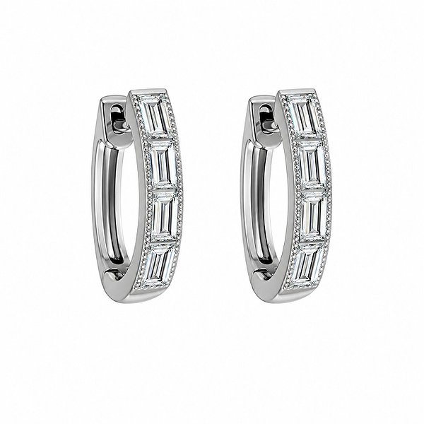 Серьги из белого золота с бриллиантами 0,29 карата Lurie Jewelry 5E35566