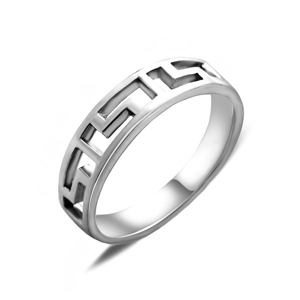 Мужское серебряное обручальное кольцо классика Lurie Jewelry