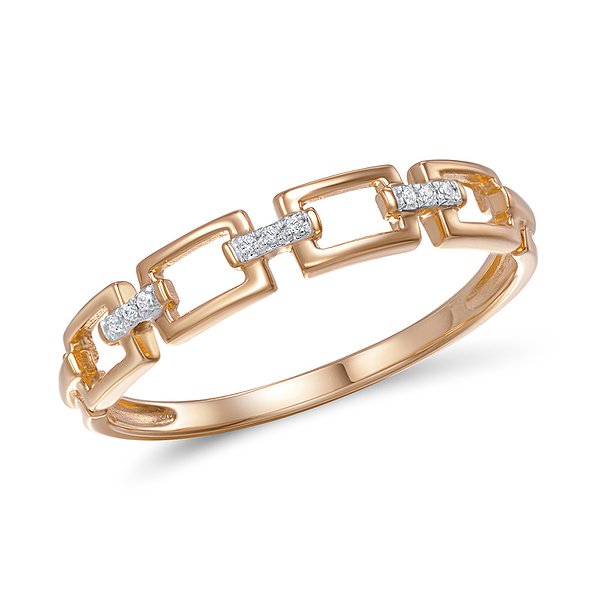 Золотое кольцо с 9 бриллиантами Lurie Jewelry