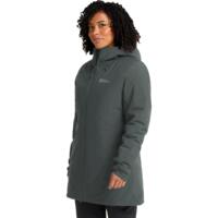 Женская зимняя куртка Jack Wolfskin Heidelstein Ins Jkt W 1115681_4136 XS серо-зелёная