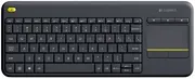 Клавіатура Logitech K400 Touch Plus UA Wireless (Black) 920-007145