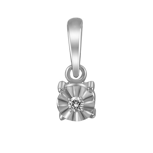 Кулон из белого золота с бриллиантом Lurie Jewelry PDA7786D