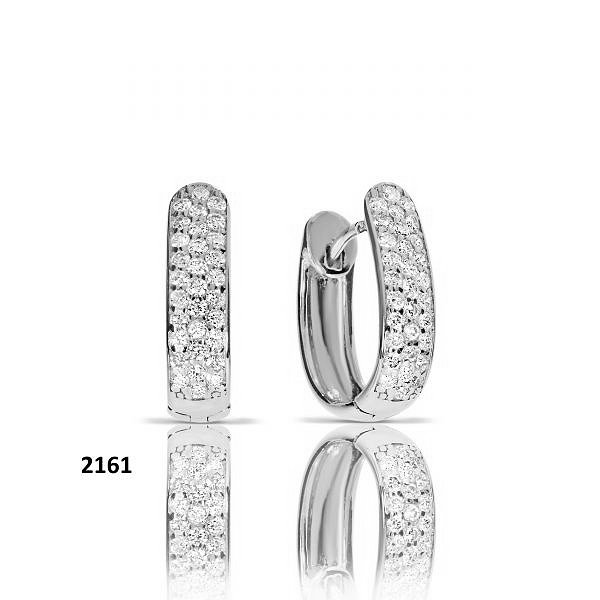 Сережки з білого золота з діамантами 0,36 карата Soul Diamonds BUHK-7638