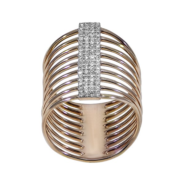Золота каблучка з діамантами 0,26 карата Lurie Jewelry R58880A0S