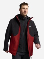 Куртка 3 в 1 чоловіча Jack Wolfskin Stonetrail 3In1 Jkt M A66291_J0191 M червона
