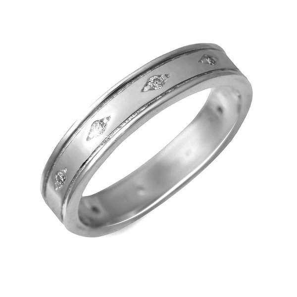 Срібна обручка з фіанітами Lurie Jewelry, пропозиція №889caa39cb