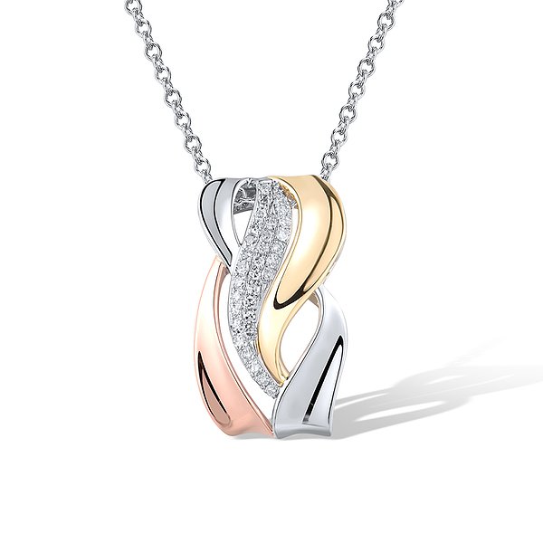 Кулон из комбинированного золота с 32 бриллиантами Lurie Jewelry
