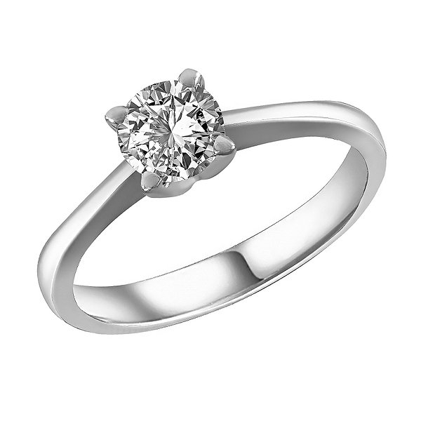 Каблучка на заручини з білого золота з діамантом 0,71 карата Soul Diamonds BUH-2435/70