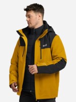 Куртка 3 в 1 чоловіча Jack Wolfskin Jasper Pro 3In1 Jkt M A66293_M0119 L жовта
