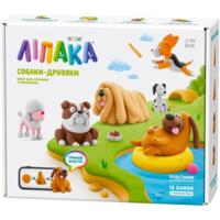 Меганабір пластиліну, що самостійно твердіє, Lipaka Собаки-друзяки (15030-UA01)